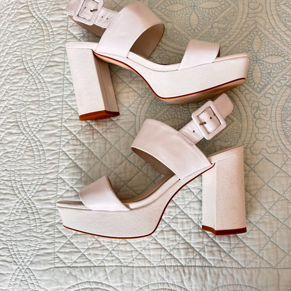 White Platform Heels - Jeffrey Campbell - Picture 3 of 9